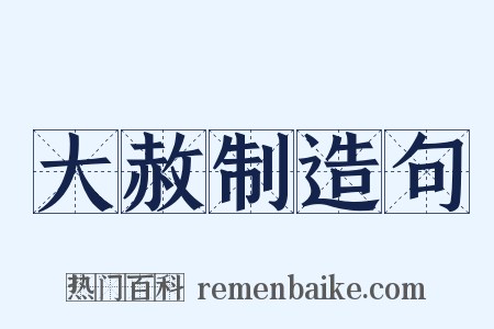 大赦制造句是什么意思的图片